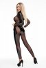 Błyszczący pełny kostium bodystocking DS026 L/XL